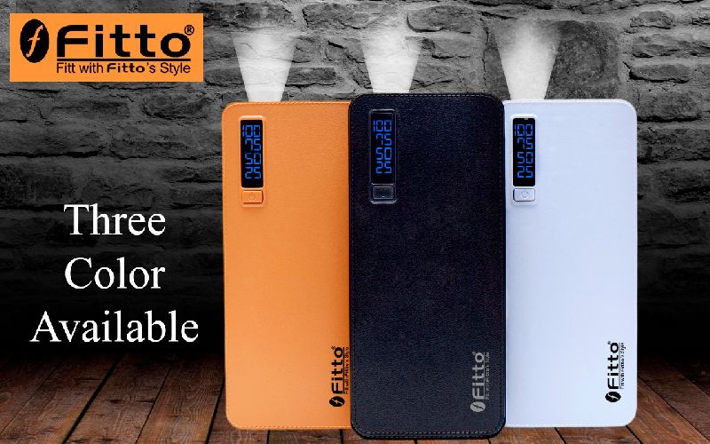 Fitto Square Power Bank, for Charging Phone, Capacity : 10000mah