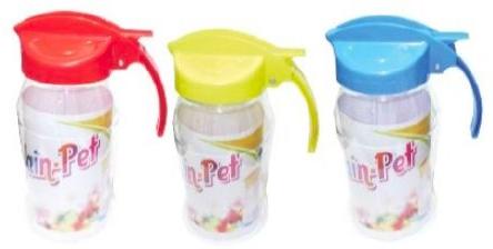Jain Pet Printed Plastic Oil Can, Feature : Fine Finished, Heat Resistance