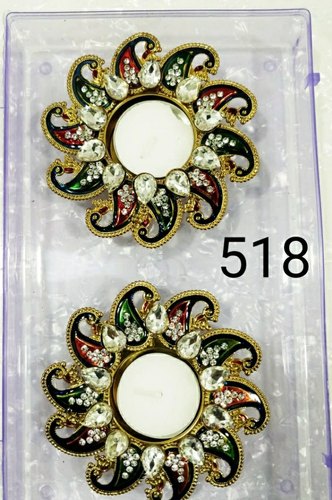 Polished Clay Diwali Diya, for Decoration, Pattern : Printed