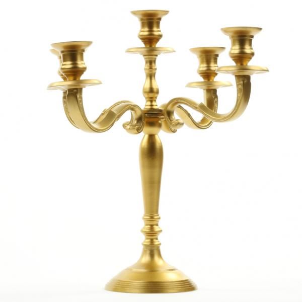 Luxotic Homes Pillar Brass Decorative Candle Holders, For Dust Resistance, Shiny, Pattern : Plain