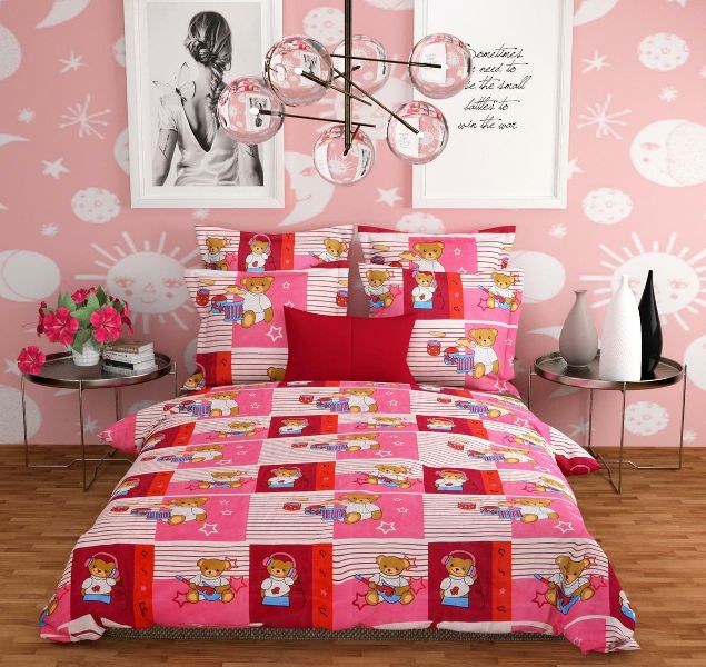 Printed Polyster 3D Bedsheets, Packaging Type : Plastic Laminated Bags