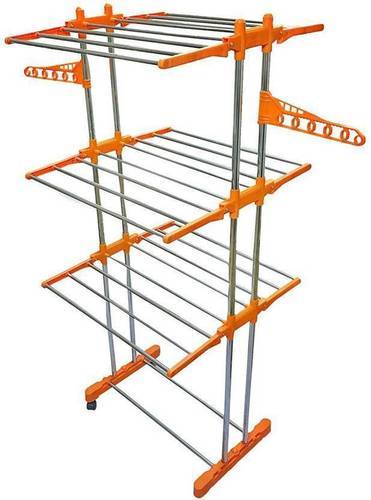 Aluminium Cloth Drying Stand, Size : 3-4ft, 4-5ft, 5-6ft