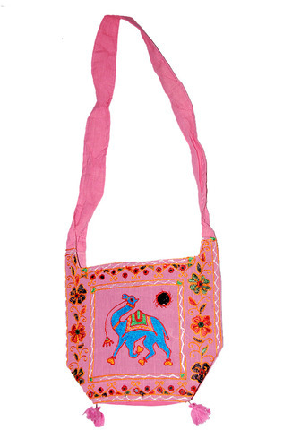 navershi collections MultiColor Rajasthani Jaipuri Designer Embroidered  Women's Sling Bag(Thaila)/Mobile Bag/Handbag for