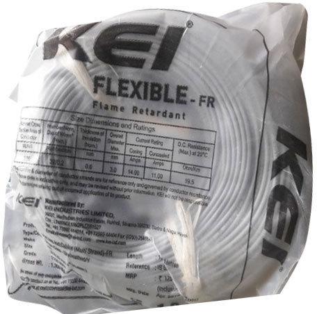 White Electric Flexible Cable