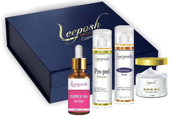 Leeposh Glycolic Acid Peel 25% Kit scar & open pore removal + Whitening Glow peel