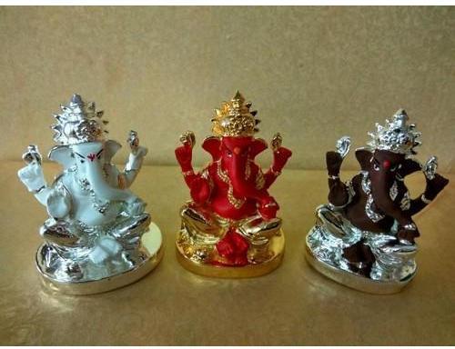 Gold Plated Ganesh Statue