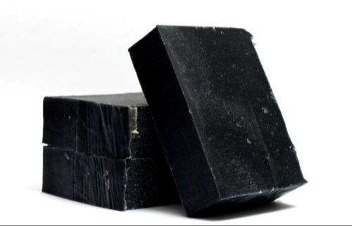 Himalayan Sage Rectangle Charcoal Soap, Color : Black