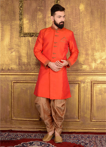 Wedding Wear Designer Mens Silk Sherwani