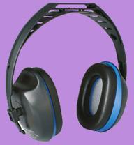 Abs Plastics + Sponge Padding Black Ear Muff, Size : 115*100*163mm