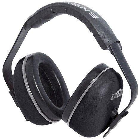 Plastic Foam Ergonomic Ear Muff, for Safety, Color : Black