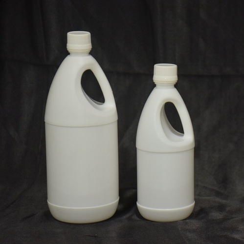 Mitsuchem HDPE Plastic Upper Handle Bottle, Color : White