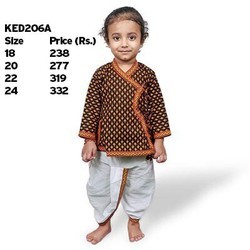 Cotton kids dhoti kurta, Occasion : Regular Wear