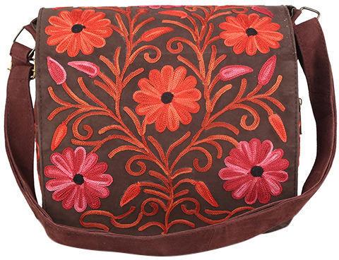 Kashmina Embroidered Bag, Color : Multi Color