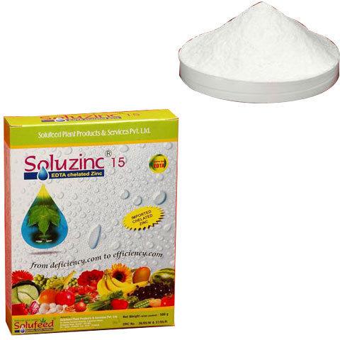 Chelated Zinc Micronutrient Fertilizers, for Soil Foliar Spray, Packaging Size : 100g, 250g, 500g