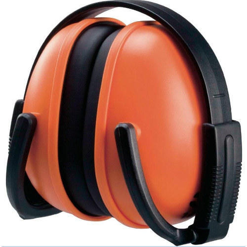 Black And Orange Foldable Ear Muff Subham Safety House Jaipur Rajasthan 