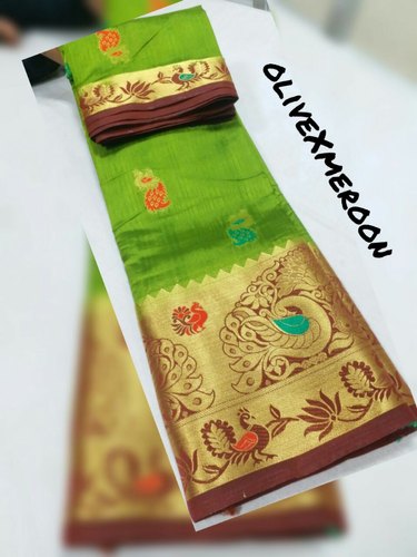Kala kruti Silk Paithani Sarees, Occasion : Festive Wear