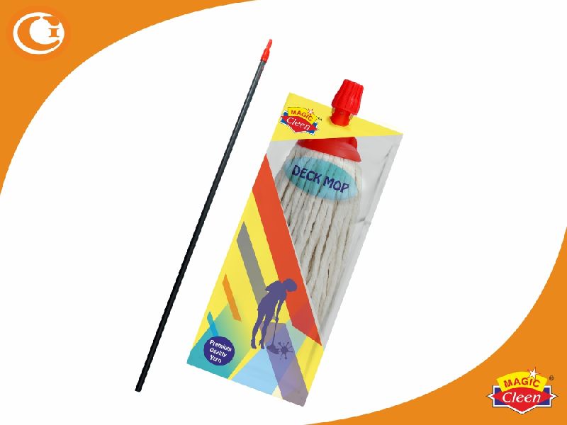 Deck Mop (Round) - Magic Cleen, for Home, Hotel, Indoor Cleaning, Office, Size : 10-20Inch