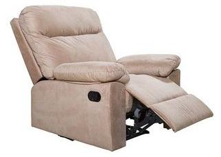 Leatherette reclining sofa