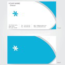 Printed Visiting Card, Size : 10x45 MM