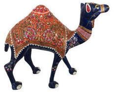 Meenakari Metal Enamel Camel, for Home Decoration