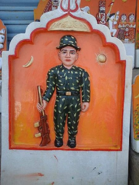 Polished Marble Soldier Statue, Size : Multisizes