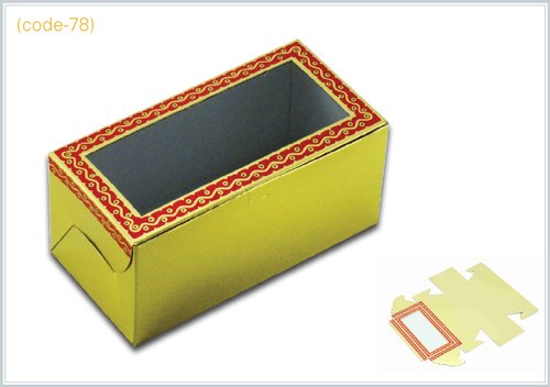 Laddu Window Box, Shape : Rectangle