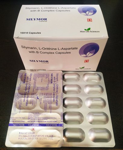 SILYMOR Vitamin B Complex Capsules, Packaging Size : 10x10