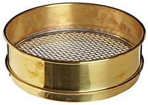 Round Polished Test Sieves, for Laboratory, Color : Golden