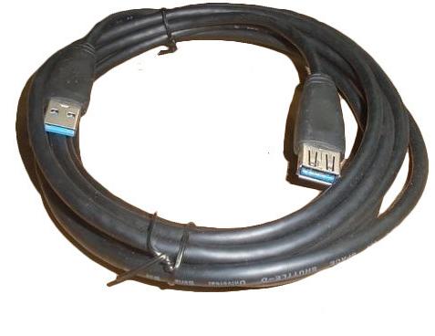 PVC Copper USB Extension Cable, Color : Black