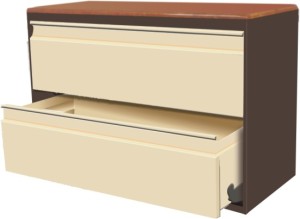 10-20kg Office Lateral Filing Cabinet, Color : Brown