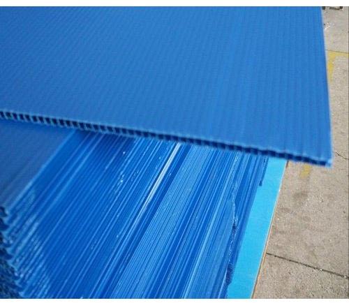 Polypropylene Corrugated Floor Protection Sheet, Color : Blue