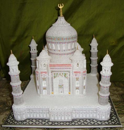 Marble Taj Mahal Souvenir, Color : White