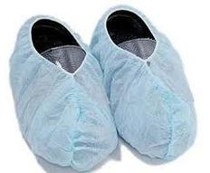 Disposable Ligh Blue Shoe Covers, for Hospital, Laboratory, Size : Standard