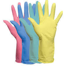 Disposable Rubber Gloves, Size : Standard