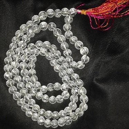 Crystal Dimond Cating Mala, Size : 6 MM TO 7 MM