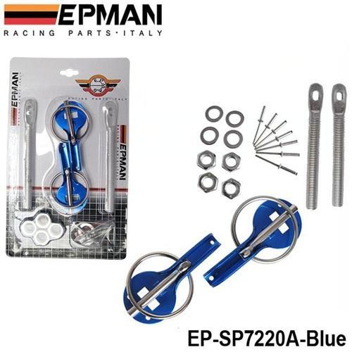 Racing Hood Locking Pin Set, Color : Blue