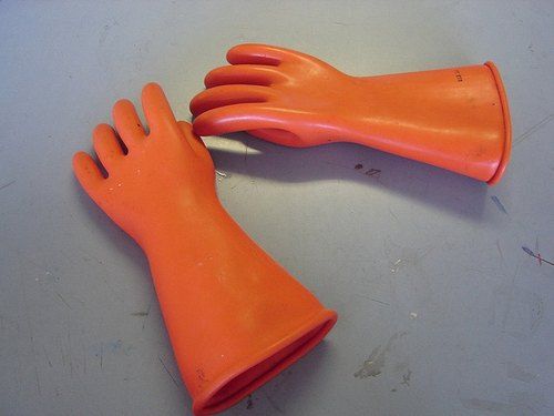 Rubber Electrcal Gloves, For Electrical Protection, Size : Large