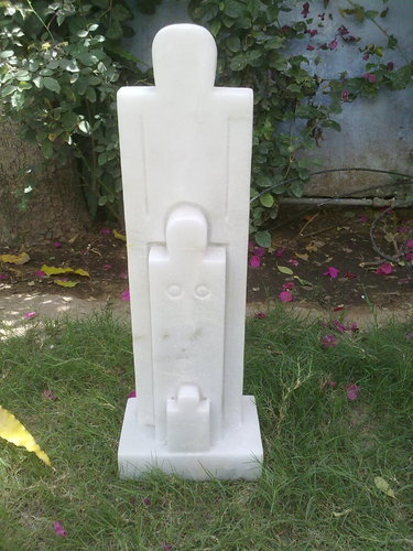 GLOSSY Marble Sculpture, Color : White