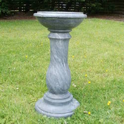 Polished Stone Marble Bird Bath, for Garden Use, Feature : Anti Corrosive, Durable, Eco-Friendly, High Quality