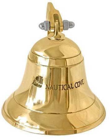 Gold Finish Solid Brass Ship Bell
