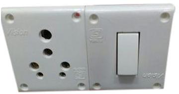 Vision Switch Socket, Color : White