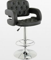 Ss bar stool, Color : Black, Silver