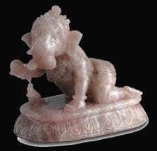 Carving Gemstone Ganesha Statue