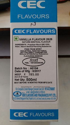 Vanilla flavour, Form : Liquid