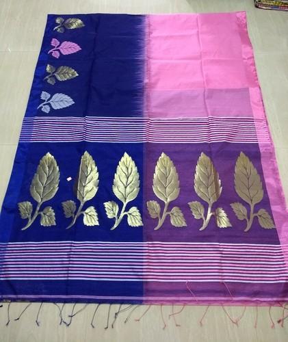 Silk Cotton Handloom Saree, Occasion : Party Wear, Wedding Wear