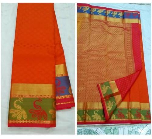 Kancheepuram Silk Sarees, Color : Multicolour