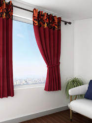 Designer Window Curtain, for Usage, Color : Red