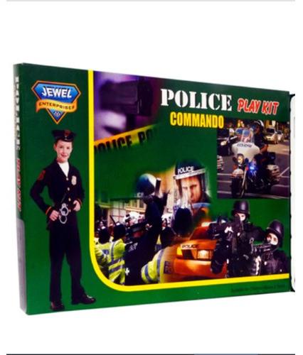 Plastic Police Commando Toy Set