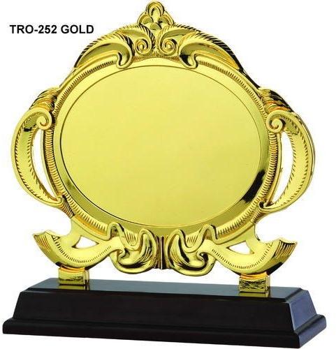 Metal Gold Plated Shield, for Award Ceremony, Color : Golden