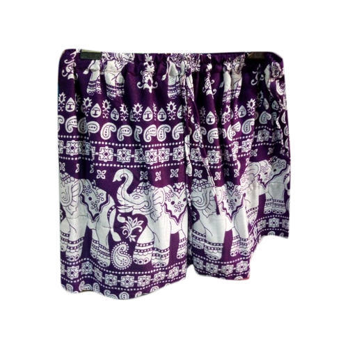 Ladies Cotton Printed Shorts